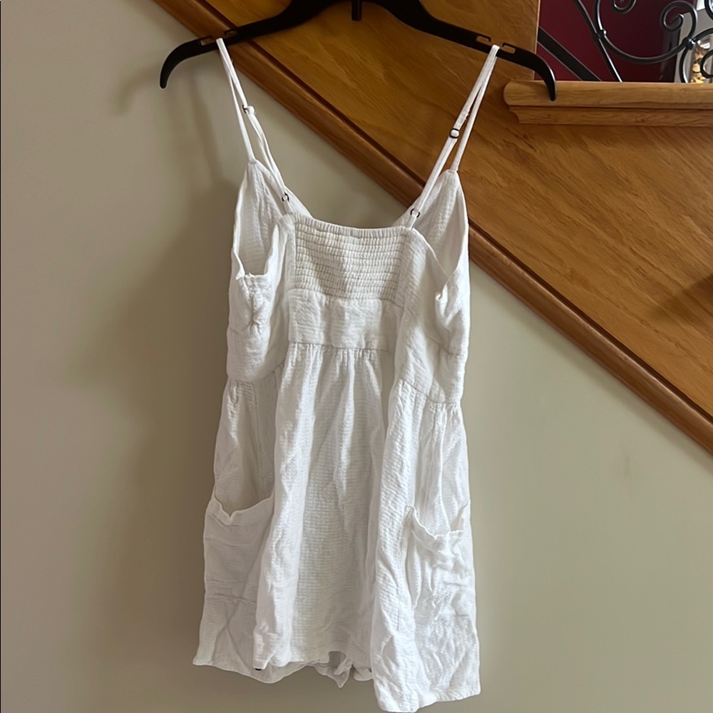 Roxy White Button-Down Dress Size Medium New - image 4